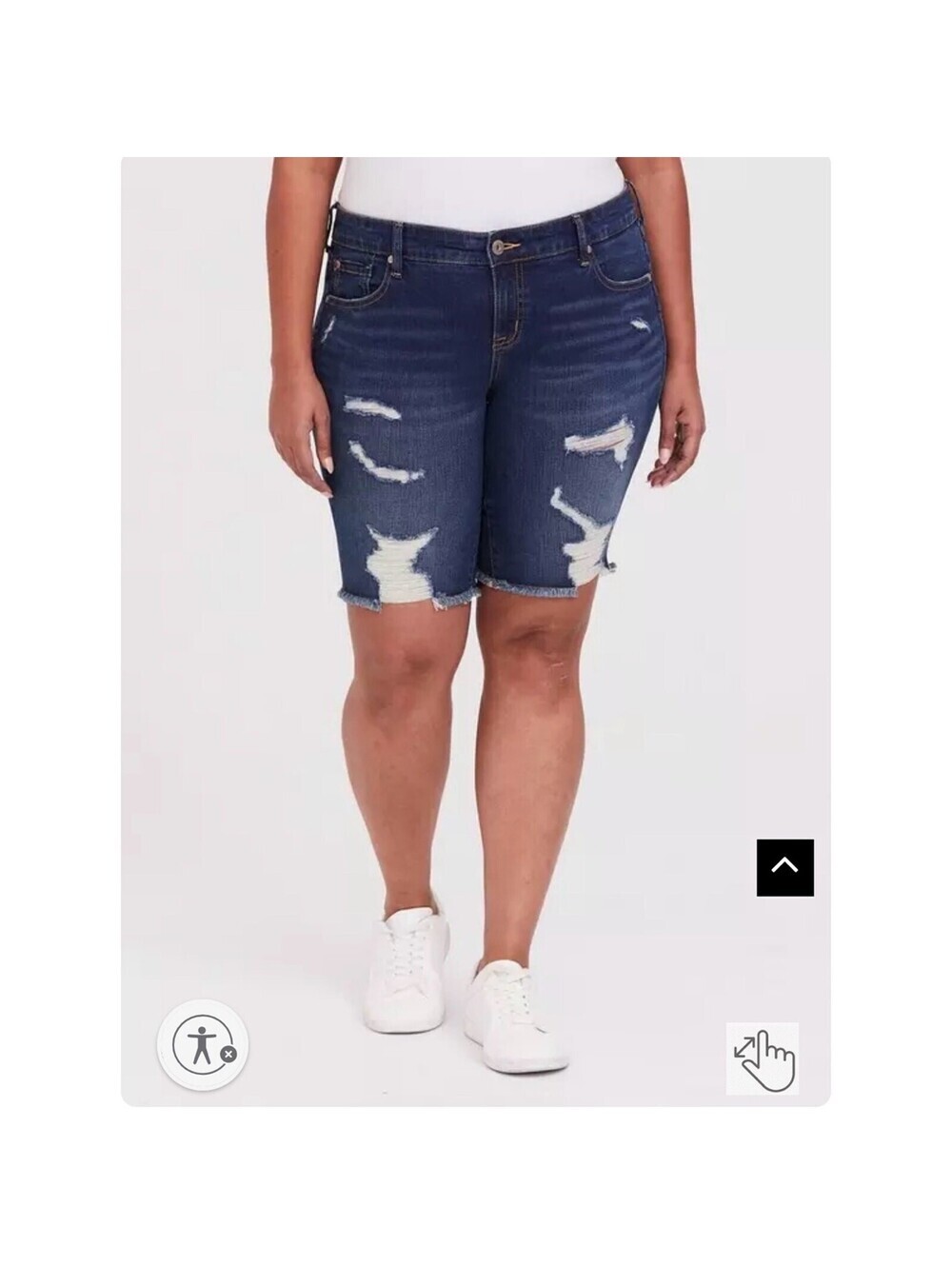 Torrid Bermuda Boyfriend Vintage Mid-Rise Shorts Size 16 NWT
